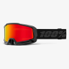 100% OKAN 2023 GOGGLES - BLACK/RED W/HiPER MIRROR RED