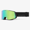 100% SNOWCRAFT 2023 GOGGLES - BLACK/GREEN W/HiPER MIRROR GREEN -Ski Board Shop 100 Snowcraft Black Green