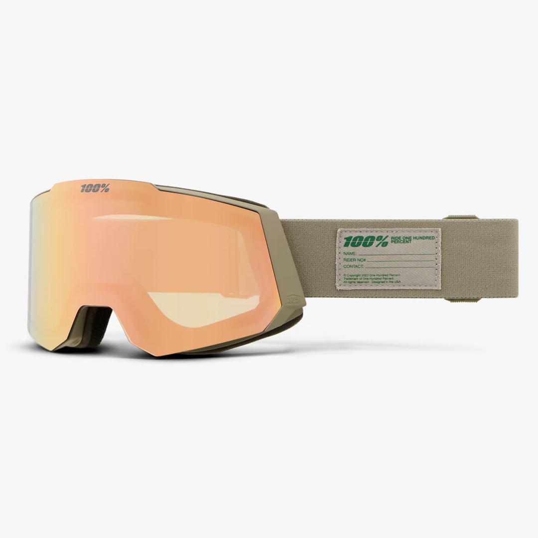 100% SNOWCRAFT 2023 GOGGLES - CEMENT W/HiPER MIRROR COPPER 3 100% SNOWCRAFT 2023 GOGGLES - CEMENT W/HiPER MIRROR COPPER