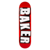 BAKER OG LOGO DECK RED/WHITE - 8.5" -Ski Board Shop Baker OG Logo Deck Red White 94c40bb3 db0e 4269 b13f fcd80cede422