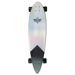 DUSTERS MOTO COSMIC LONGBOARD TEAL - 37" 5 DUSTERS MOTO COSMIC LONGBOARD TEAL - 37" -Ski Board Shop Dusters Moto Cosmic Longboard Holographic Top