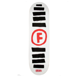 FOUNDATION DOODLE STRIPE DECK WHITE - 8.5