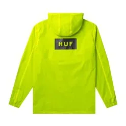 HUF CORE HI-VIS ANORAK NEON YELLOW 5 HUF CORE HI-VIS ANORAK NEON YELLOW -Ski Board Shop HufCoreHi VisAnorakNeonYellowBack