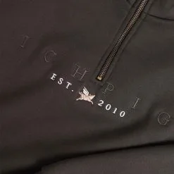 ICHPIG SENTINEL 1/4 ZIP JUMPER - VINTAGE BLACK 7 ICHPIG SENTINEL 1/4 ZIP JUMPER - VINTAGE BLACK -Ski Board Shop Ichpig Sentinel Zip Vintage Black Embroid