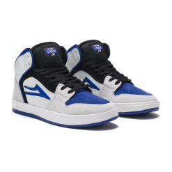 LAKAI TELFORD SKATE SHOES - WHITE/BLUEBERRY