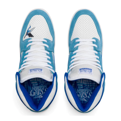 LAKAI TELFORD GRIFFIN GASS SKATE SHOES - WHITE/LIGHT BLUE 8 LAKAI TELFORD GRIFFIN GASS SKATE SHOES - WHITE/LIGHT BLUE -Ski Board Shop Lakai Telford White Light Blue Gass Top
