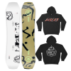 RIDE TWINPIG 2024 SNOWBOARD W/LIMITED EDITION RIDE X BALLISTYX HOODIE