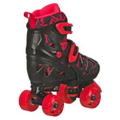 ROLLER DERBY TRAC STAR ADJUSTABLE YOUTH ROLLER SKATES - BLACK/RED -Ski Board Shop Roller Derby Trac Star Roller Skate Black Red Rear