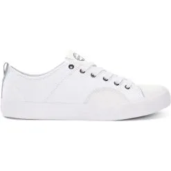 STATE HARLEM - WHITE/WHITE CANVAS SUEDE