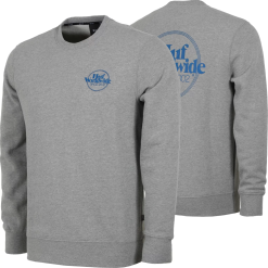 HUF ISSUE CREW NECK JUMPER GREY