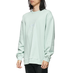 STUSSY LAGUNA BEACH 50/50 CREW - SEA FOAM -Ski Board Shop Stussy Laguna Beach 5050 Crew Sea foam Model