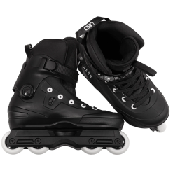 USD AEON 60 AGGRESSIVE INLINE SKATES - BLACK -Ski Board Shop USD Aeon 6 Basic Aggressive Inline Skates Black Set