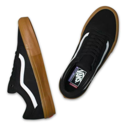 VANS OLD SKOOL PRO SHOES 2021 - BLACK/GUM -Ski Board Shop Vans Old Skool 2021 Black Gum Top
