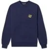 BRONZE EMBROIDED B LOGO CREWNECK NAVY
