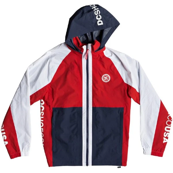 DC - RAI TRACK JACKET - RED/NAVY/WHITE 3 DC - RAI TRACK JACKET - RED/NAVY/WHITE