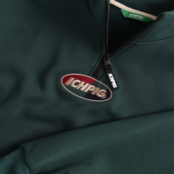ICHPIG TRI-BLEND SPRINTERS 1/4 ZIP FOREST -Ski Board Shop sprinter froest front logo