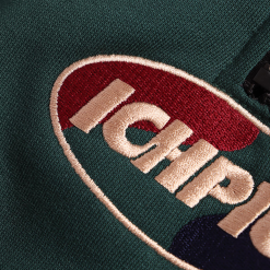 ICHPIG TRI-BLEND SPRINTERS 1/4 ZIP FOREST -Ski Board Shop sprinters forest logo close